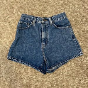 Levi’s high waisted mom shorts
